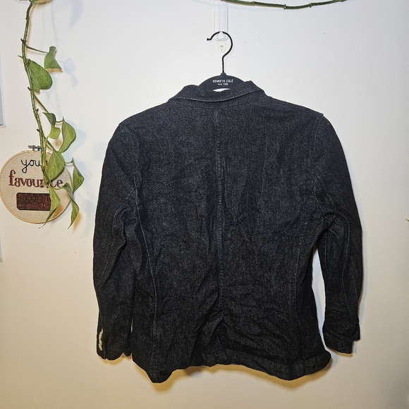 Y2K Ralph Lauren Dark Denim Blazer - Picture 6 of 7